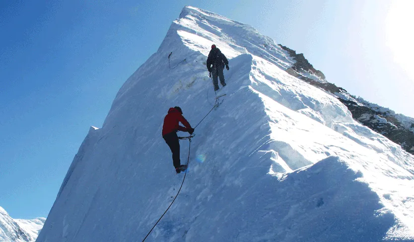 besteigung des island peak