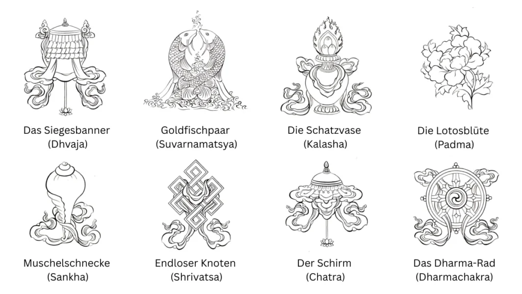 acht gluecksymbole im buddhismus